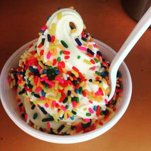 Ice cream with sprinkles